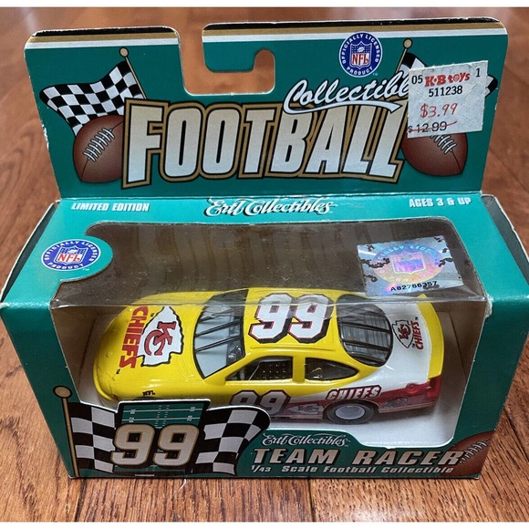 Ertl Toys Kansas City Chiefs 43 Scale Race Car Ertl Collectibles